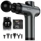 COOJOK® Massage Gun Deep Tissue, Handheld Electric Muscle Massager with 6 Massage Heads, 30 Speed Levels, Percussion Massager Gun for Pain Relief, Back Massager for Athletes Men Women