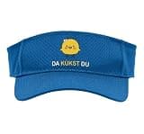 Da Kükst Du I Funny Easter Eggs Children Chicken Chicks Sport Sun Visor, Youth, One Size, Royal Blue