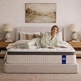 12 Inch Queen Mattress in a Box, Hybrid Queen Mattress with Gel Memory Foam & Pocket Springs, Medium Firm Feel, Fiberglass Free, Pressure Relief, Edge Support (Queen, 12, 12, Inches)