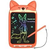CHAFEGY LCD Writing Tablet 10 Inch, Doodle Board Toy, Cute Fox Drawing Pad for Kids Ages 3-8 - Educational Gift for Christmas & Birthday (Fox)