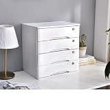 ntumLeap Lockable Solid Wood Desk File Cabinet with 4 Drawers for A4 Hanging Folders & Office Supplies-Stylish Storage Solution for Home and Office,