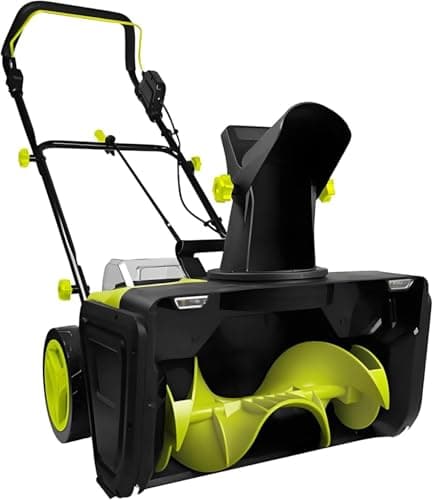 40V Cordless Snow Blower, Thrower Electric 3500 W Brushless Motor, 20" Clearing Width, 25ft Throwing Distance, Dual LED Lights for Driveway and Plaza