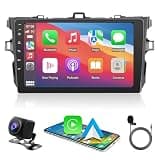 Car Stereo for Toyota Corolla 2009-2013, 9" Touch Screen MP5 Player with Apple CarPlay, Android Auto, Bluetooth, and Backup Camera