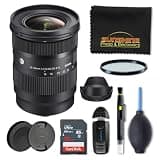 Sigma 16-28mm f2.8 DG DN Contemporary Lens for Sony E with Sunshine Photo Basic Bundle - 4 Years USA Manufacturer Warranty
