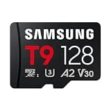 Samsung microSDXC T9 128GB, Read/Write Speeds Up to 200/130 MB/s, Made for Avid Gamers & Professional Creators (MB-MH128T/AM)