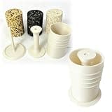 XMWPKQ Bird Seed Cylinder Mold Kit, 4x6 Inch Bird Seed Log Maker, DIY Wild Bird Seed Cakes Form for Homemade Bird Feeder Treats, Birdseed Press Mold Set