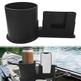 WkkQiaz Paddle Board Cup Holder, Kayak Drink Holder, Paddleboard Accessories for Securing Drinks and Phones During Water Activities, Black Stand Up Paddle Board Cup Holder