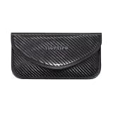 YIGPAIPO RFID Blocking Anti-Tracking Pouch, Signal Blocking, Privacy Protection,Military Grade Faraday Bags for Phones Signal Blocker, Fireproof Waterproof Anti-Scratch | Detachable Wrist Strap Black