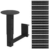 Helmet Wall Mount Display Panel Board, Heavy Duty Headgear Storage Rack Hanging Brackets for Cosplay Sport Gear Goods(Black,10 Mount Panels)