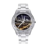 FekiLoot Watch for Men Big Face Stainless Steel Wrist Watch Personality