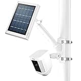 HOLACA 2-in-1 Pole Mounting Bracket for Stick Up Cam/Outdoor Cam Plus/Spotlight Cam Pro/Plus and Ring Solar Panels/Super Solar Panels (White)