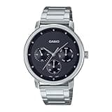 Casio Analog Watch MTP-B305D-1EV, Black Dial, Stainless Steel Band, Multi-Dial, Day/Date/24-Hour Display, Water Resistant 50M
