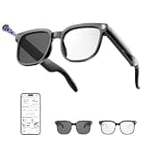 Zrolenca AI Smart Glasses with Camera, 8MP HD Camera, 4K Video Recording, 139-Language Translation, Photochromic Lens, Audio Recording, Object Recognition, ChatGPT Assistant, Suitable for Any Scenes
