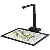 Piefeak 23MP High-Resolution Large Format Overhead Scanner for Books & Documents, Auto Flattening, Fingerprint Removal, Ideal for Archiving & Digitizing