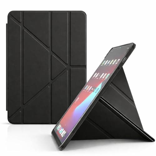 Coverzone Compatible with Apple iPad Air 10.9 4th Generation Case Sleep Mode PU Leather with Pen Insert Compartment, Semi-Transparent Silicone Back with Ergonomic Structure, Attravtive Smart Cover