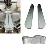 VivaElara Replacement Throat Plate and Lever Arm - For Ridgid 12-inch MS1290LZA Compound Miscut Saw, 3-Piece Set, Precision Molded Plastic