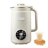 8 in 1 Nut Milk Maker Blender, with LED Digital Display Screen & 12-Hour Smart Timer, for Plant Based Milk Almonds Oats Soybeans white(White)