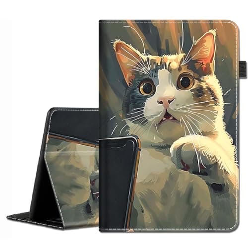Case for Samsung Galaxy Tab S10 Plus 2024/ S9 Plus/ S9 FE Plus 5G 12.4 Inch 2023 - Slim Fit Standing Cover with Auto Sleep/Wake for Galaxy Tablet S10+ 12.4 Inch, Funny Cat 3