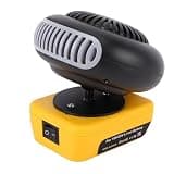 Odorkle Cordless Space Heater 200W for 20V DCB203 DCB206 Battery, 2 Mode Natural Wind and 55 85C, 360 Degree Rotation Dual USB for Office Camping