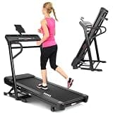 Walking Treadmill Pad with -3% Decline & 15% Incline & Handle Bar for Under Desk 4-in-1 Compact Walking Treadmill Pad, App & Remote Control,Quiet Space Saving Design for Home,Office