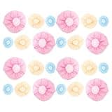 AMUSLESUR 96pcs Disposable Plastic Protective Cover for Fire Alarm Sensor and Detector, Round Shape Elastic Edge, Easy Installation Dust Protection for Home and Maintenance Tasks