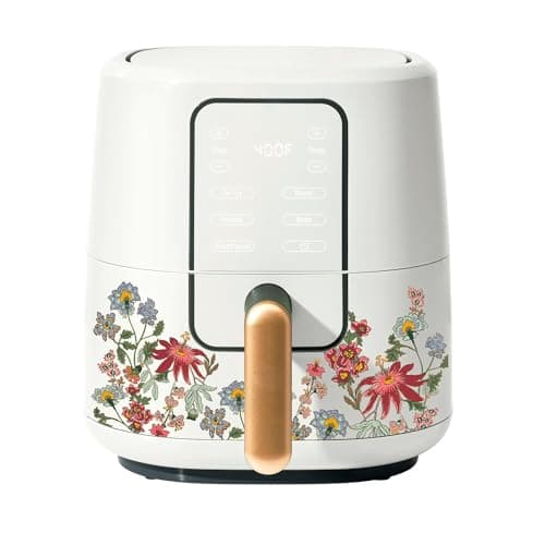 Small Air Fryer 3 Qt with TurboCrisp Technology – Compact Mini Air Fryer for Fast, Crispy Cooking, Easy Clean, Perfect for Small Kitchens & Apartments (Wildflower White Icing)