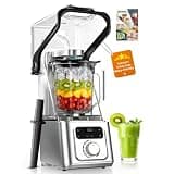 Professional Commercial Vacuum Blender with Quiet Shield, 2026 Upgraded 40000 RPM, Max 3000W/4HP, 56oz Eastman Tritan Cup for Smoothie, Nut Milk, Hot Soup, Baby Food, Self-Clean, 5-Year Full Warranty