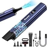 Omofull Car Vacuum Portable Cordless, 19500Pa 4-in-1 Handheld Vacuum Cordless Vacuum Cleaner&Air Duster with Multi-Nozzles, 140W Hand Cordless Rechargeable Vacuum Cleaners for Car, Home, Office, Pet