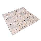 Jiawu Under High Chair Mat, Anti Slip Washable Portable Oxford Cloth High Chair Floor Mat, Baby Splat with Large 130x130cm Size for Home Picnic Play