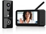 TKMARS Doorbell Camera Wireless No Subscription Video Doorbell, Two-Way Intercom, 1080P Video, 4.3” Screen, 170° Viewing Angle, No APP, No WiFi, Automatic Hang-Up