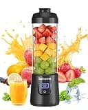 Behome Portable Blender Smoothies and Shakes, Personal Juicer 14 OZ BPA Free Portable Cups, USB-C Rechargeable, Dishwasher Safe Parts - Mini Small Blenders Cup Fits Home, Office, Gym, Travel