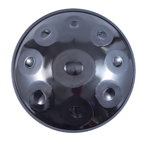 Handpan Drum Steel Hand Pan, 9/10/12 Notes In D Kurd Minor, 432 Hz/440Hz Handpan Drums Percussion Instrument, With Handpan Bag, 2 Mallets And Hand Drum Stand(B-432Hz,12Notes)