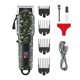 DAXXIN Hair Cutting Tool, Professional Hair Trimmer Adjustable Hair Cutting Machine Electric Barber Digital Display Clipper for Men