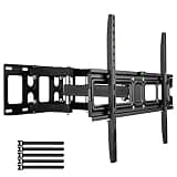 TV Wall Mount for Most 32-70 Inch TVs, Heavy Duty Full Motion Articulating Bracket with Double Swing Arm, Max VESA 600x400mm, Tilt & Swivel, Holds up to 110 lbs