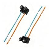 Pniwuno 2PCS H7 Bulb Sockets, Bulb Socket Harness Extension Kit, Female Lamp Holder Wire Harness Connectors, Replacement of Pure Copper Plug Fog Light Harness, Universal for Most Cars Truck