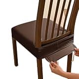 YWLUUOO Sturdy PU Seat Protectors Features Adjustable Elastics Band Water Designs for Home PU Stool Protectors