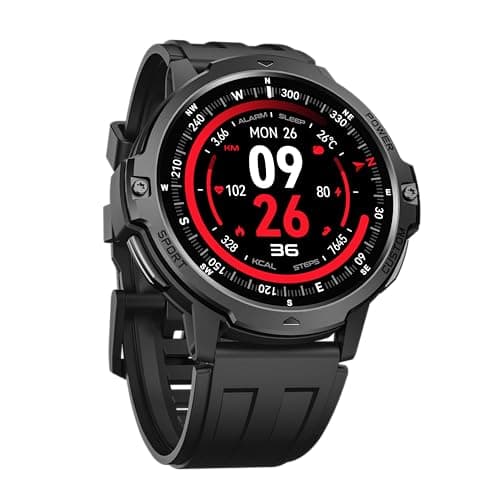 T-Smart Smartwatch for Men with 24/7 Health Monitoring – 1.46" Display, 100+ Sports Modes, Bluetooth Calling & Waterproof – Fitness Tracker for Sleep, Workout & Daily Use, Works with Android & iOS