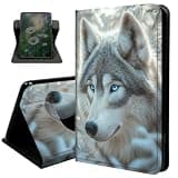 Case for Kindle Scribe (2024/2022 Released),with Auto Sleep/Wake 360 Degree Rotating Swivel Adjustable Stand Cover for 10.2 inch Amazon Kindle Scribe 2024(1st Gen)/2022,Gray Wolfs