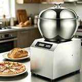 Two-Way Rotation Commercial Dough Kneader with Heating & One-Step Dough Proofing, 5kg/8kg Stainless Steel Dough Mixer, LCD 30-Min Timer Dough Mixing Equipment for Professional Bakery Use 8kg