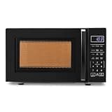 Amazon Basics Countertop Microwave Oven with LED Light and Child Lock, 700W, 0.7 Cu.ft, Black
