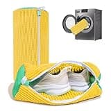 Shoe Washing Machine Bag: Laundry Shoe Bag for Washer and Dryer - 2pc Reusable Shoe Cleaning Bag for Sneaker Tennis Shoes Unstain Cleaner Kit (Yellow 2pcs)