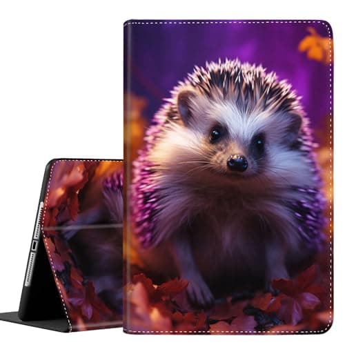 Case for New iPad (A16) 11th Generation 11 Inch 2025,for iPad 10th Generation 2022 10.9 Inch, Multi-Angle Stand Smart Cover Shockproof with Auto Wake/Sleep, Spiny Hedgehog