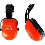 SAFEBUILDER 30dB Ear Muffs Hard Hats Type Safety Earmuffs For Safety Helmet Noise Cancelling Earmuffs Noise Reduction (Helmet Type Orange 07E Ear Muffs)
