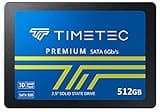 Timetec 512GB SSD 3D NAND SATA III 6Gb/s 2.5 Inch 7mm (0.28") Read Speed Up to 550 MB/s SLC Cache Performance Boost Internal Solid State Drive for PC Computer Desktop and Laptop (512GB)