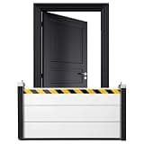 Aluminum Reusable Flood Barrier, Removable Temporary Flood Door, Modular Flood Barrier for Door, Basement, Garage, Subway & Road(48 x 23.6 Inch)