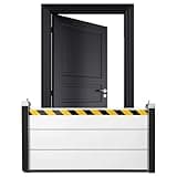 Aluminum Reusable Flood Barrier, Removable Temporary Flood Door, Modular Flood Barrier for Door, Basement, Garage, Subway & Road(48 x 23.6 Inch)