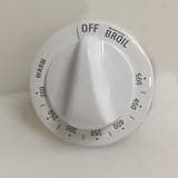 WB03K10187 - Hotpoint Aftermarket Replacement Oven Stove Range Thermostat Knob (White)
