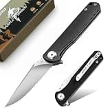 Purple Dragon Folding Pocket Knife - Compact Camping EDC Knife - Black