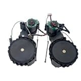Anti-Deviation Silent Walking Wheel, Wear-Resistant Stable Gliding Left & Right Side Wheel Compatible with Roborock Qrevo Curv Robot Vacuum Cleaner(R and L)