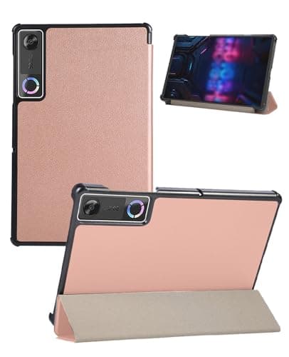 Case for Lenovo Legion Tab Y700 Gen 5 8.8 Inch Tablet, PU Leather+PC Cover with Folding Stand, Shockproof Protective Case,Compatible with Legion Tab Y700 Gen 5 8.8" Android Tablet(Gold)